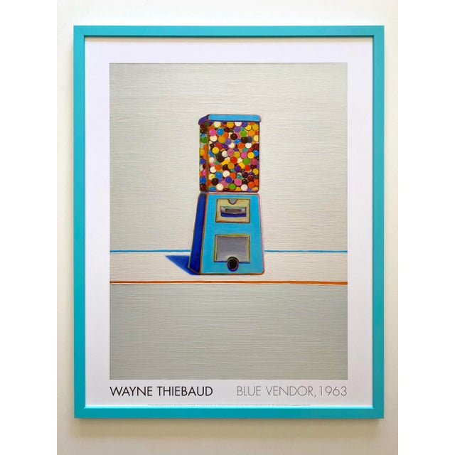 Wayne Thiebaud Offset Lithograph Print Framed Pop Art Poster " Blue Vendor " 1963 For Sale - Image 13 of 13