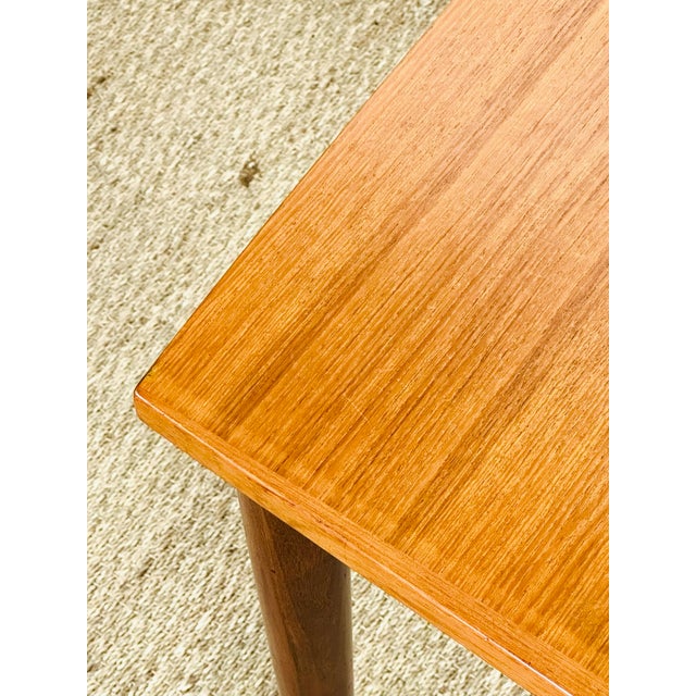 Brown Vintage Scandinavian Extendable Teak Dining Table, 1960 For Sale - Image 8 of 18