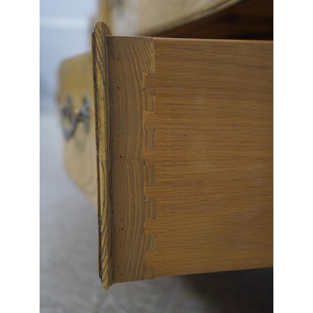 1980s Baker French Oak 9 Drawer Dresser For Sale - Image 5 of 18
