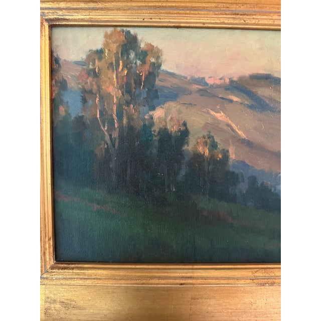 “Backyard Sunrise” Plein Air Landscape Oil Painting by Michael Obermeyer, Framed For Sale - Image 4 of 16