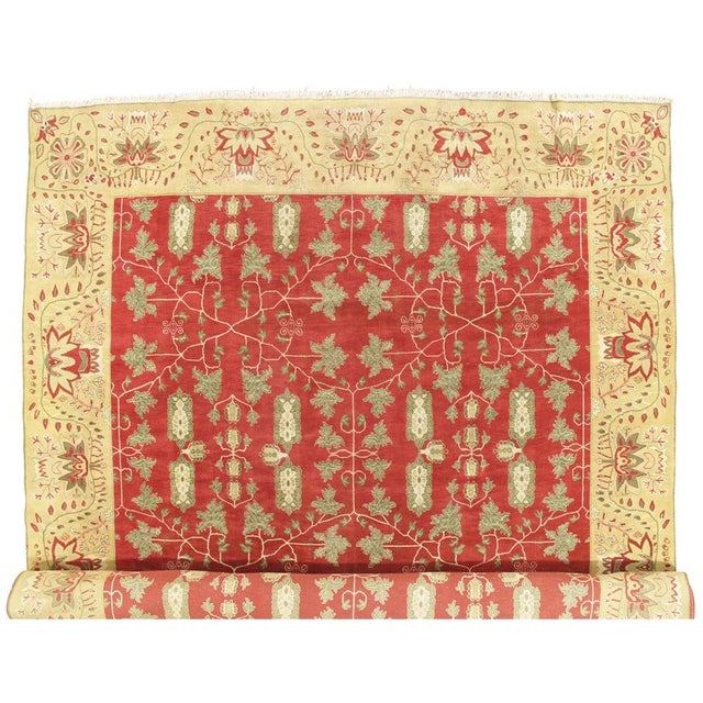 Textile Early 20th Century Indian Agra Carpet For Sale - Image 7 of 18