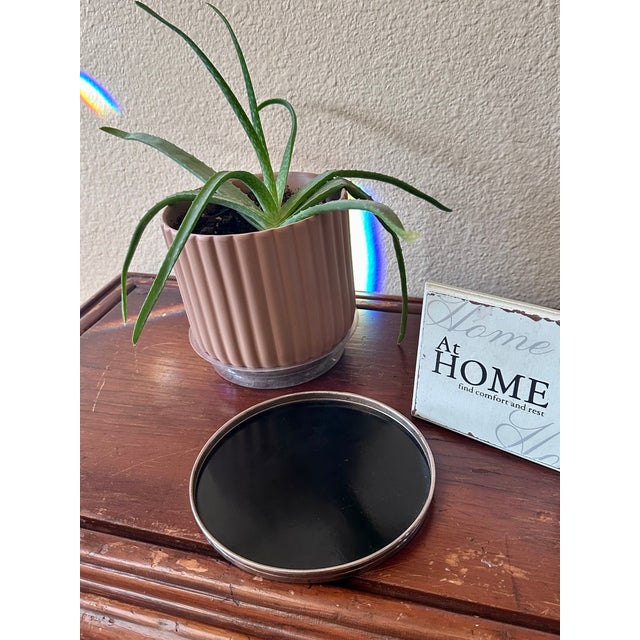 Black Gorham Sterling Silver Black Lucite Tray c.1950s For Sale - Image 8 of 8