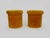 Orange-Yellow Faux Fur Ottomans with Interior Storage Compartment, 1970s, Set of 2 For Sale - Image 10 of 10