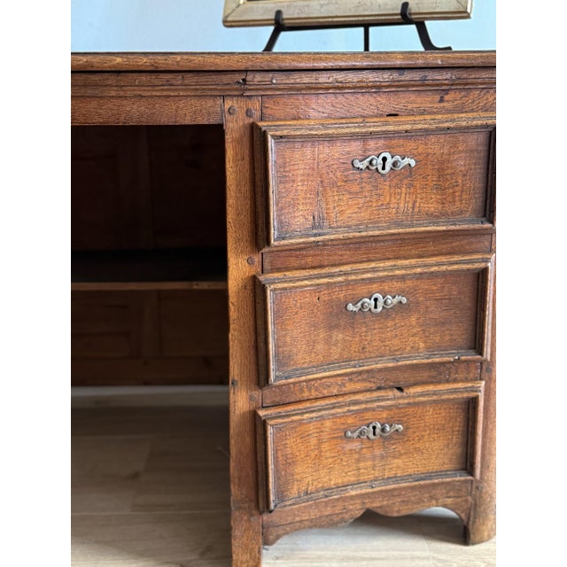 Rustic European Rare 19th Century French Oak Mazarin Desk For Sale - Image 3 of 11