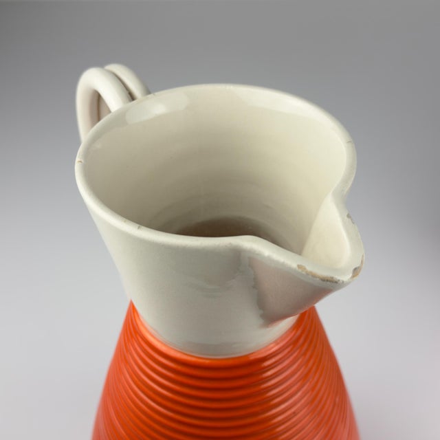 Ceramic Vintage Water Set from Ceramiche Rometti Umbertide, Italy, 1930s, Set of 6 For Sale - Image 7 of 18