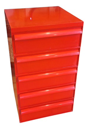 Red No. 4601 Chest of Drawers by Simon Fussell for Kartell, 1970s