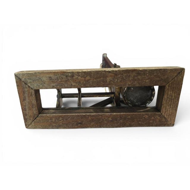 Vintage Brass and Wood Cigar Guillotine Cutter, 1930 For Sale - Image 12 of 13