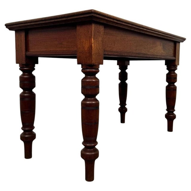 Wood Antique Early 20th Century English Oak Side Table For Sale - Image 7 of 10