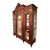 French Louis XV Three-Door Display Antique Cabinet 1900-1910 Era For Sale