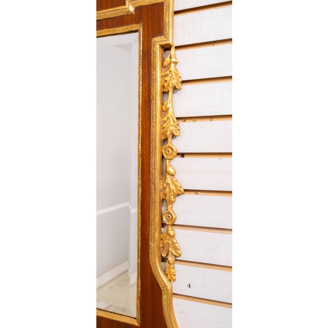 Gold Friedman Brothers Gilt & Mahogany Federal Style Wall Mirror W. Eagle For Sale - Image 8 of 12