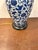 2010s Currey & Co Porcelain Blue & White Floral Lamp For Sale - Image 5 of 5