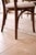 Late 20th Century Set of Six Mid-Century Modern Solid Wood Dining Chairs With New Neutral Upholstery For Sale - Image 4 of 7