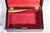 Delightful Antique Wood Jewelry Box With Key 19th Century Home Decor For Sale - Image 10 of 13