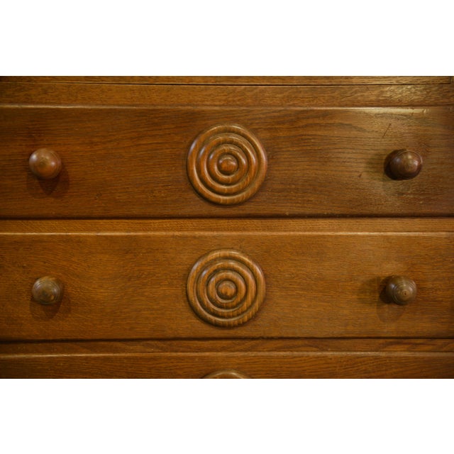 Wood Secretary attributed to Charles Dudouyt, 1950s For Sale - Image 7 of 16