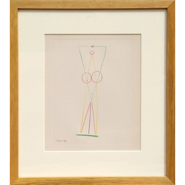 Standing Nude, Plate 14, Pablo Picasso Pochoir on Lana Paper For Sale