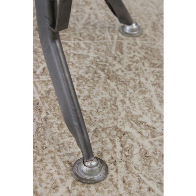 Set of 6 Restoration Hardware Adjustable Toledo Leather Seat Stools For Sale - Image 9 of 15