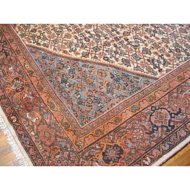 Textile Early 20th Century Persian Mahal Carpet ( 11'10" x 16' - 360 x 488 ) For Sale - Image 7 of 8