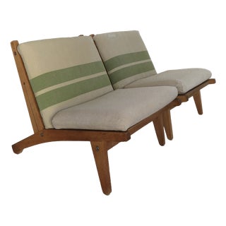 Scandinavian Model GE-370 Armchairs by Hans J. Wegner for Getama, Denmark, 1960s, Set of 2 For Sale