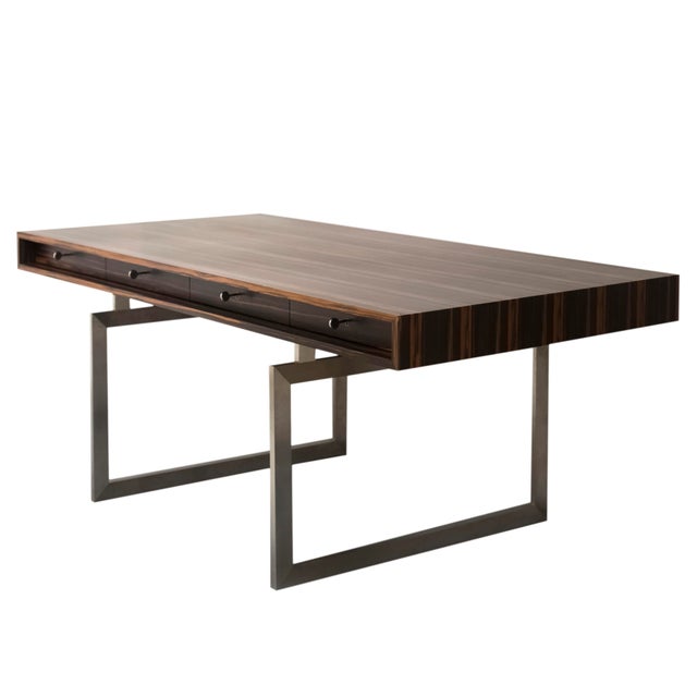 Late 20th Centurt Attributed to Bodil Kjaer Re-Edition Desk also comes with two File Boxes. All were made circa 2000. As...