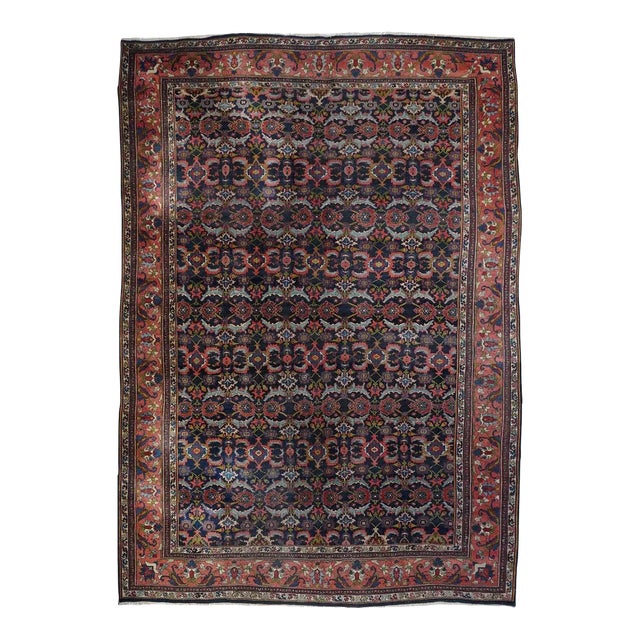Antique Bidjar Rug 8'7'' x 12'9'' For Sale