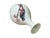 This elegant porcelain vase features a classic pear-shaped body that tapers into a slender neck and flares gracefully at...