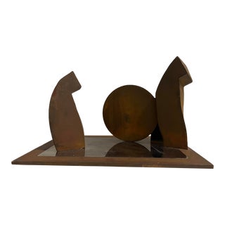 Postmodern Steel Maquette, “Let’s Talk,” Signed & Dated For Sale