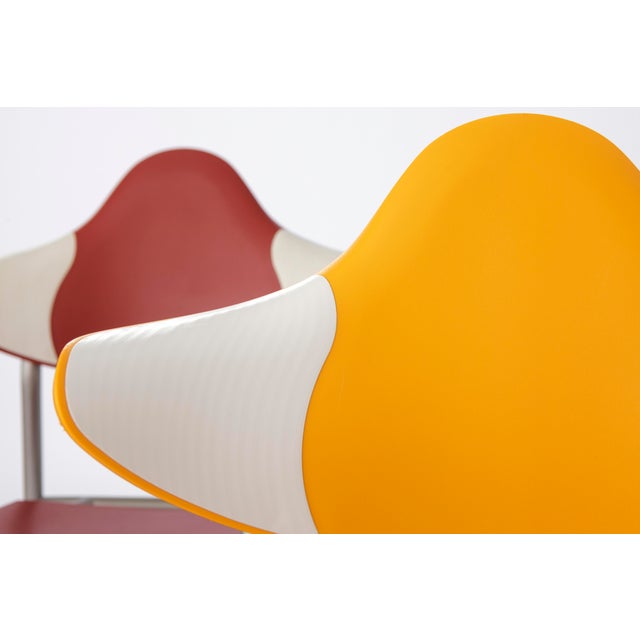 Vintage German Stacking Chairs by Samas Parlando, 1980s, Set of 4 For Sale - Image 11 of 12