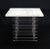 Vintage Mid Century Stacked Lucite Base and Marble Top Square End Tables- a Pair For Sale - Image 4 of 9