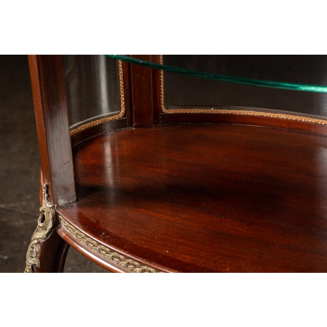 Early 20th Century Louis XVI Style Mahogany Curio Cabinet For Sale - Image 11 of 15