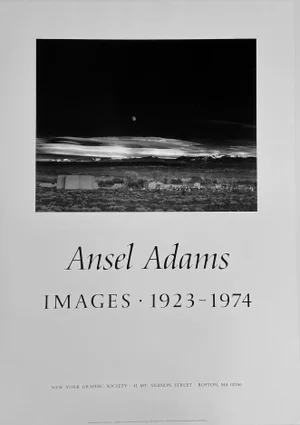 1980s Ansel Adams New York Graphic Society Poster