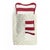Contemporary Outdoor Micro The Gift Cushion in Striped Red and White by Lorenza Briola for Lo Decor For Sale - Image 3 of 3