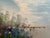 Impressionist Late 20th Century Large Impressionist Landscape Oil Painting Signed Bachmann Lakeside Garden For Sale - Image 3 of 12