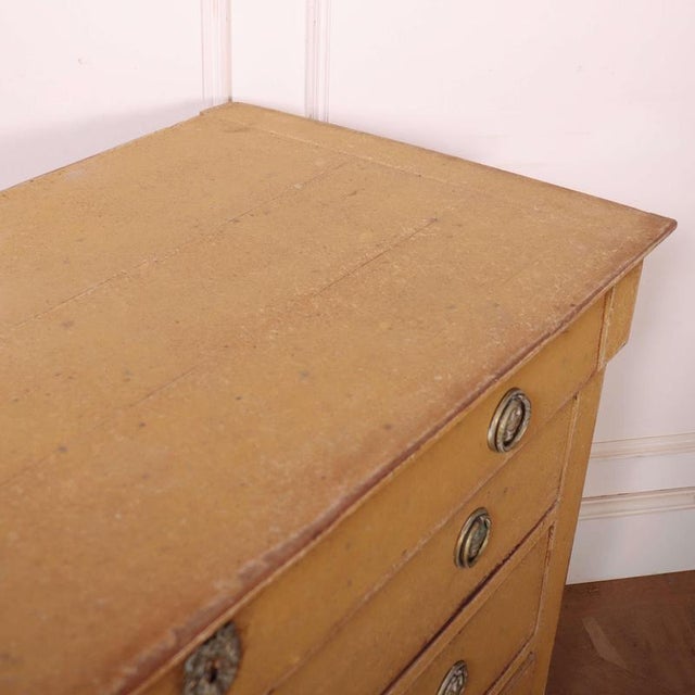 French Painted Commode in Oak For Sale - Image 12 of 15