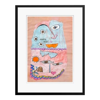 Paul Klee 'Above and Below' Archival Pigment Print Framed in Black Reproduction For Sale