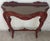 20th Century Fancy Rococo Style Italian Carved Mahogany and Glass-Top Console For Sale - Image 4 of 13