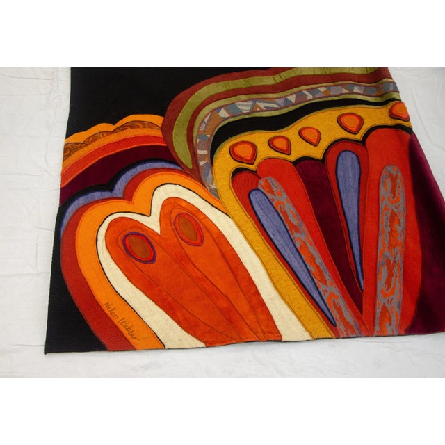 1980s Vintage Helen Webber Wall Hanging Tapestry For Sale - Image 5 of 13