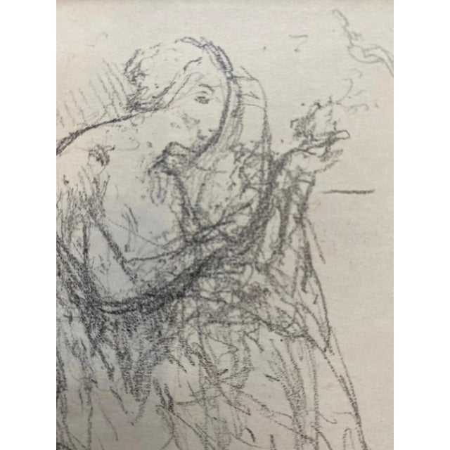 Otto Vautier, L'envol, 1910, Pencil on Paper For Sale - Image 4 of 6