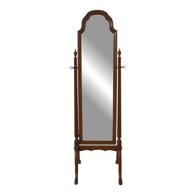 Ethan Allen Georgian Court Cherry Cheval Dressing Mirror For Sale
