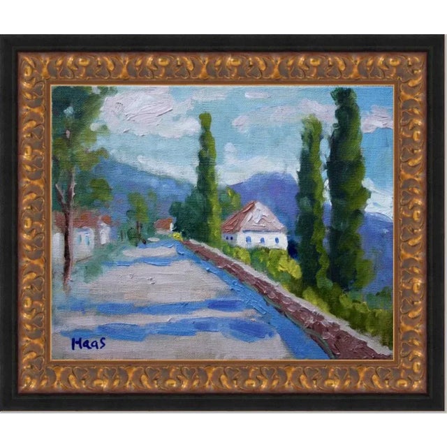 "Around the Bend, Lake Como, Italy" Contemporary Landscape Oil Painting For Sale - Image 12 of 12