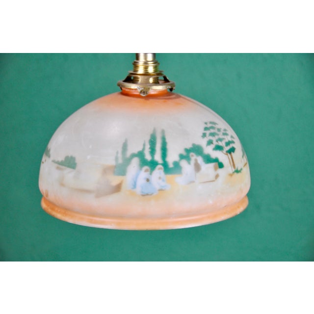 Art Deco Painted Ceiling Lamp, 1920s For Sale - Image 6 of 10
