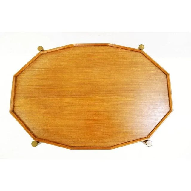 Vintage Metal, Brass and Teak Trolley from Bergonzi, Italy, 1950s For Sale - Image 3 of 13