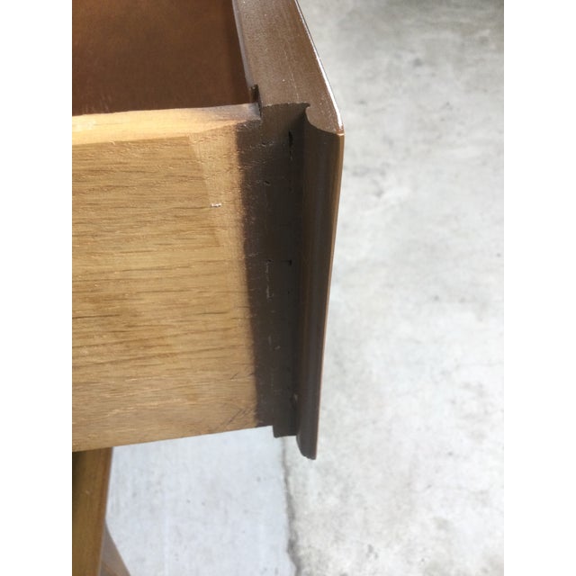 Mid Century Modern Lowboy Dresser With Unique Diamond Front by United Furniture For Sale - Image 17 of 17
