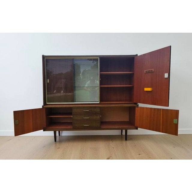 Wood Authentic Mid-Century Modern German Schrank / Bar Cabinet by Bröcker (1960s) For Sale - Image 7 of 15