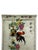 1980s Vintage Finish Rooster Flower Graphic Rectangular Porcelain Plate Art For Sale - Image 5 of 10