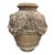 19th Century Italian Neoclassical Style Terracotta Garden Urn With Mascarons and Garlands For Sale