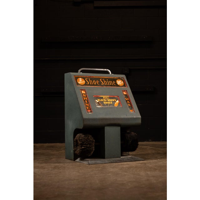 c. 1930s/1940s; Falcon Distributing Co. - Detroit, MI Automated shoe shine machine manufactured by Falcon. This piece...
