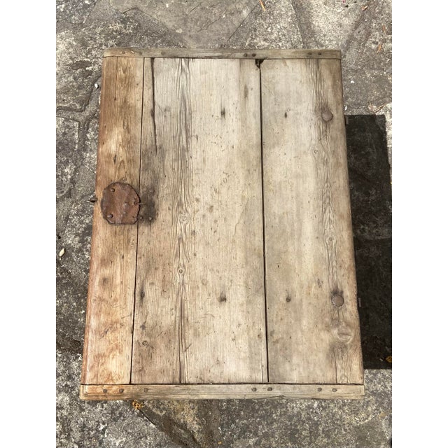 Wood Antique Swedish Chest For Sale - Image 7 of 10