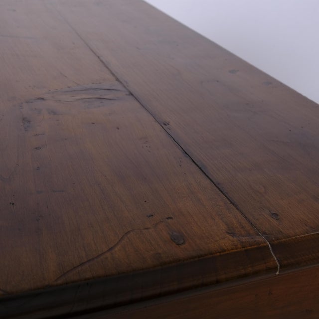 19th Century Rustic Italian Walnut Sideboard with Doors and Drawers For Sale - Image 14 of 18