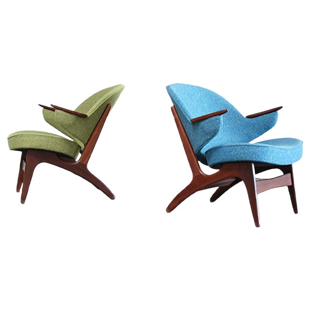 Vintage Easy Chairs by Carl Edward Matthes, Set of 2 For Sale
