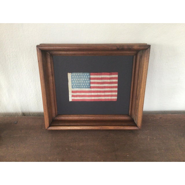 Antique 48 Star American Flag for the inclusion of Arizona and New Mexico 1912. This flag is made up of 48 Staggered Star...